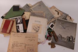 A collection of military ephemera addresses to Major TH Hopkins of the 10th Indian Infantry Brigade