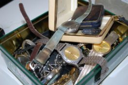 A collection of 20th century assorted vintage and costume ladies and gentlemans wristwatches to