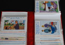 A collection of Donald McGill seaside humour postcards,