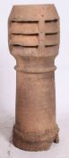 A 20th century vintage chimney pot / rhubarb forcer of cylindrical form with vented top
