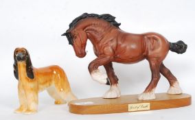 A Beswick ' Spirit of Earth 'ceramic figurine designed by Graham Tongue together with a Beswick