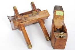 Woodworking tools - an antique plough plane,