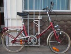 A vintage retro folding push bike by Viceroy, 16