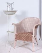 A fabulous cast metal bedroom washstand complete with ceramic jug and bowl together with a Lloyd