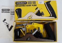 A vintage Stanley RB10 replaceable blade plane complete in the original box and instructions etc.