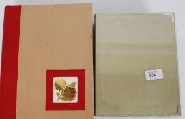 Two post card albums containing postcards from the mid 20th century