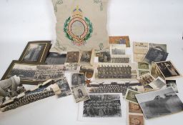 Group of military Royal Air Force photographs from WWII onwards depicting bomber crews,