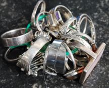 A collection of 14 925 marked rings of various designs