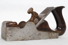 A vintage Spiers Ayr steel and rosewood panel wood working plane.