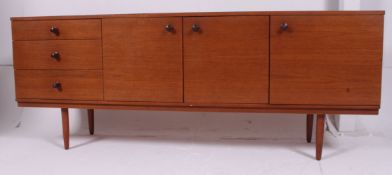 A retro 1970's low teak Danish style sideboard dresser by Avalon.