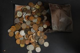 A large collection of coins to include Victorian silver half crowns, Victoria Penny's,