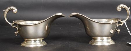 2 Edwardian silver hallmarked creamers by S. Blanckensee & Son Ltd, Birmingham 1914.