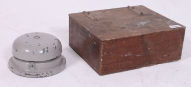 A vintage industrial fire alarm bell alo