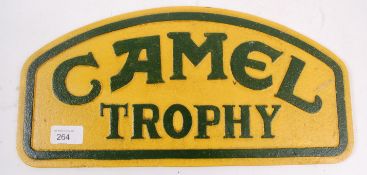 A reproduction Camel Trophy advertising