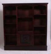 A late 19th century solid mahogany bookc