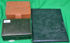 Two small leather cases along with a Jar