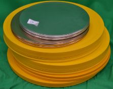 A group of retro industrial film reel ti