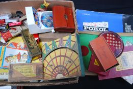A large quantity of vintage toys and gam
