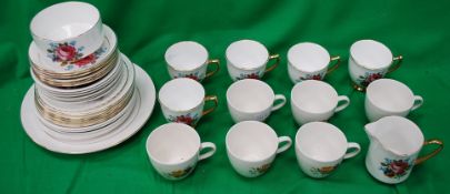 A Royal Imperial part tea service of flo