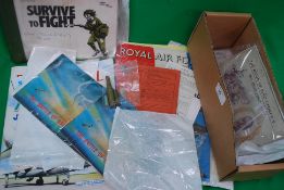 Military ephemera to include magazines ,