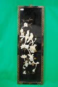 A Japanese Shibayama panel work depictin