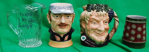 Two Royal Doulton character toby jugs on
