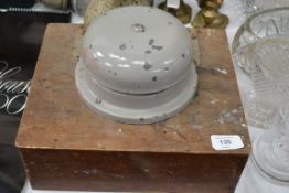 A vintage industrial fire alarm bell alo