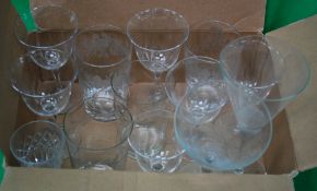 13 decorative glass wine glasses