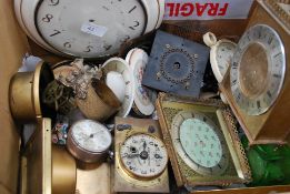 A good assortment of vintage clock spare