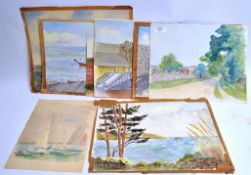 STUCKEY,  12 mostly signed watercolours