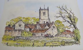 A beautiful watercolour on paper of Abso