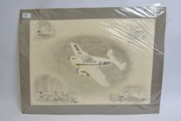 STUCKEY P.J., watercolour on card ' MIL