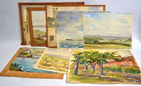 STUCKEY,  12 mostly signed watercolours