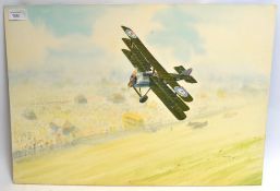 STUCKEY, magnificent watercolour on boa