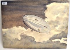 STUCKEY,  Watercolour on board of  'R 10