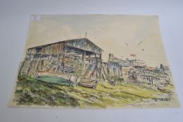 STUCKEY signed bottom right.  Harbour si