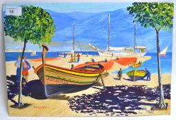 A fabulous scene in a sunny climate of m