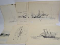 A collection of well over 20 drawings an