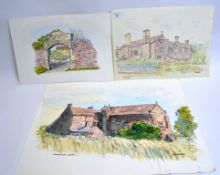 Various studies of Iron Acton Court near
