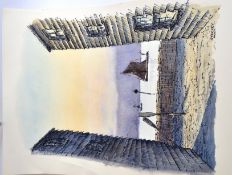 Beautiful twilight work by STUCKEY (signed).  Coastal and mesmerising.