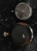 A John Myers of London silver ladies pocket watch together with an American pocket watch ( both af