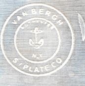 A large pair of antique style silver plated rococo form tea caddies