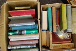 A large collection of assorted vintage books (x2 boxes) - various topics, Fiction & Non Fiction.
