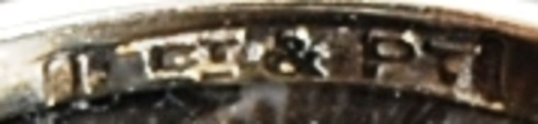 An 18ct gold and platinum diamond ring bearing 5 central mounted stones approx 0.30cts.