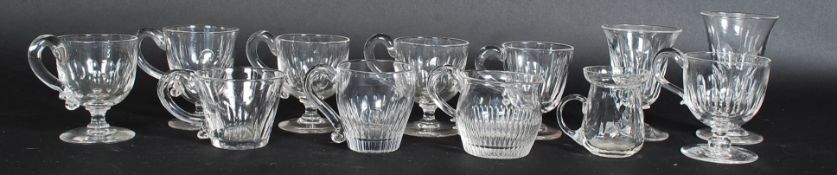 A collection of cut glass Jelly and Custard glasses dating from the late 19th / early 20th century