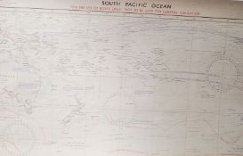 A fascinating collection of original WWII Second World War issue weather and navigation charts -