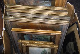 A collection of vintage paintings to include early 20th century English School watercolour country