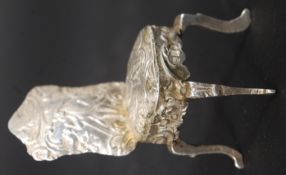 A vintage hallmarked silver miniature dining chair