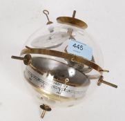 A vintage retro Sputnik style barometer.