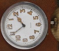 A vintage 8 day travel clock,